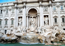 Photo der Trevi Brunnen in Rom
